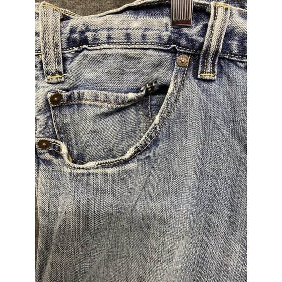 Old Navy Blue Jeans Men's 38x30 Distressed Y2K - Picture 7 of 11